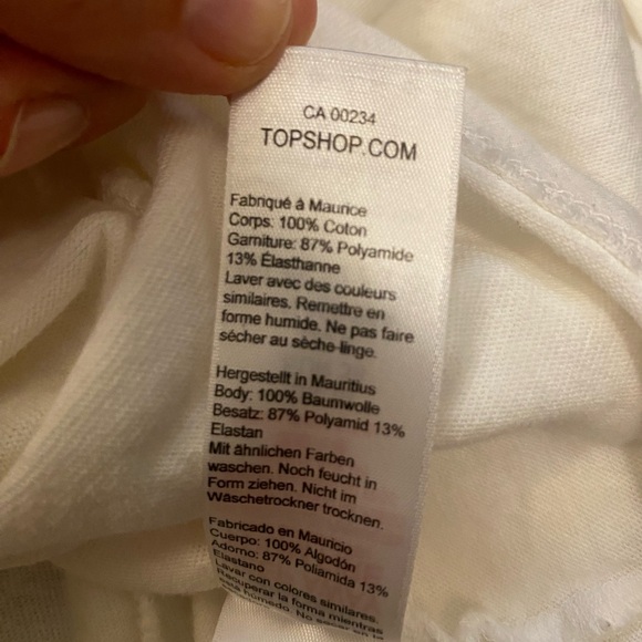 Topshop White Ruffle crop top - Picture 6 of 6